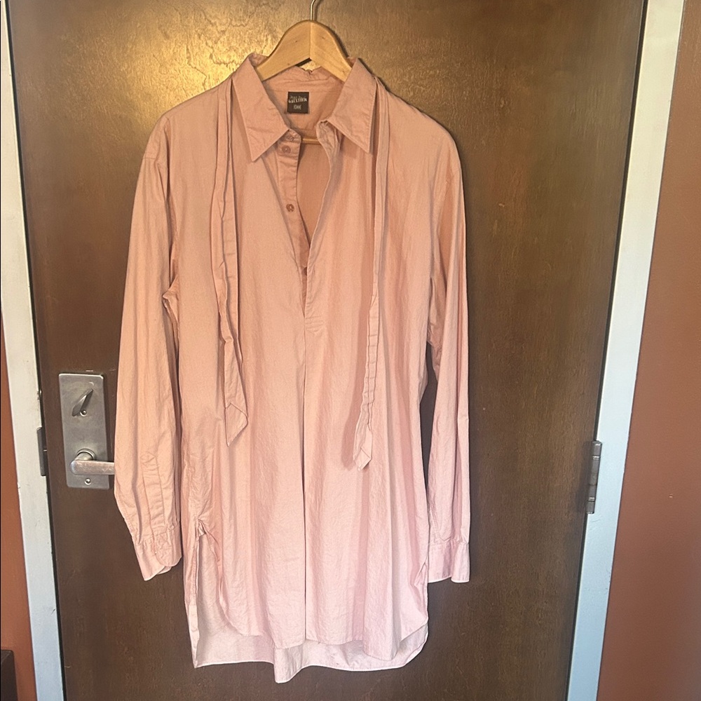Jean Paul Gaultier Beige Long Sleeve Tunic with tie
